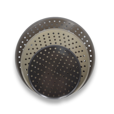 RK Bakeware China-Pizza Hut 9 Inch 12 Inch 15 Inch Perforated Commercial Aluminium Pizza Pan Pizza Disk