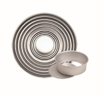 Kue Aluminium 254x248x80mm Round Non Stick Baking Tray