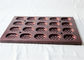 Baki Cetakan Cupcake Anggur Merah PTFE 594x394x25mm