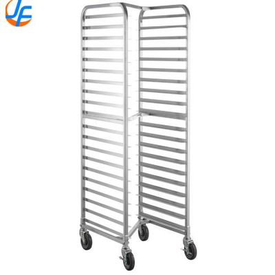 RK Bakeware China-16 Pan Aluminium End Load Sheet / Bun Pan Rack untuk Reach-Ins - Tidak dirakit