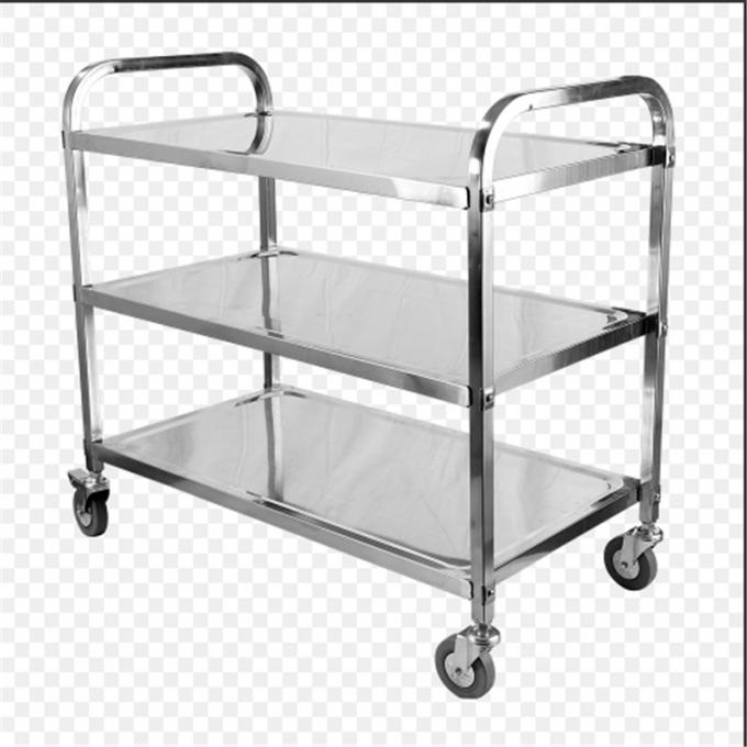 Winco Suc-30 3-Tier Stainless Steel Trolley