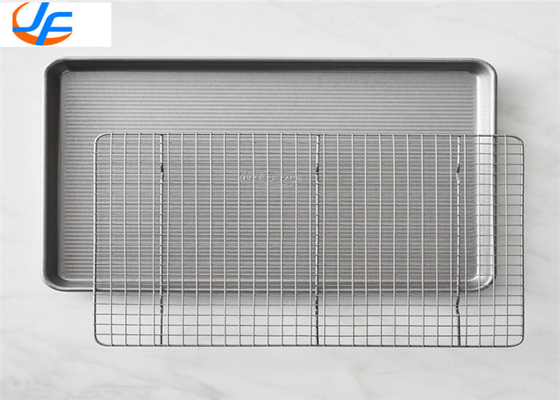 RK Bakeware China Aluminium Baking Tray Dengan Cooling Wire
