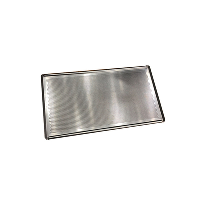 RK Bakeware China Foodservice Mackies SWT455 1.5mm Aluminium Perforated Flat Tray Swage Edge