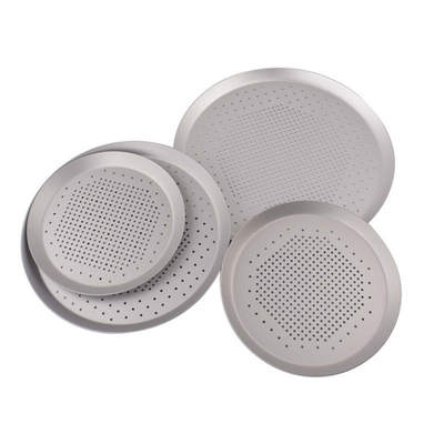 RK Bakeware China Foodservice NSF Hard Coat Aluminium Quik Pizza Disk dan Perforated Pizza Pan