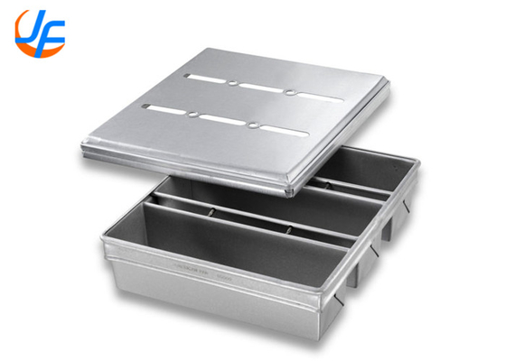 RK Bakeware China Foodservice NSF Komersial Panci Roti Aluminium / Tali Khusus Pullman Panci roti