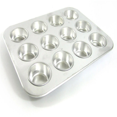 RK Bakeware China Foodservice NSF 12 cangkir Panci Muffin Aluminium dan Tray Cupcake