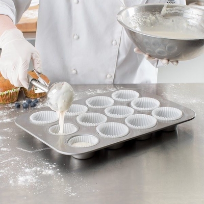 RK Bakeware China Layanan Makanan NSF Mini Crown Cake Pan Square Muffin Cupcake Baking Pan