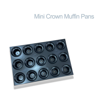 RK Bakeware China Foodservice NSF Baki Muffin Mini Crown Antilengket Komersial Kustom