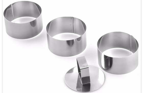 RK Bakeware China Foodservice NSF Dessert Bulat Ringan Kue Baja Ringan Warna Perak