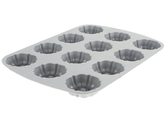 RK Bakeware China Foodservice NSF 12 Compartment Bundtlette Panci kue muffin aluminium Kelas komersial