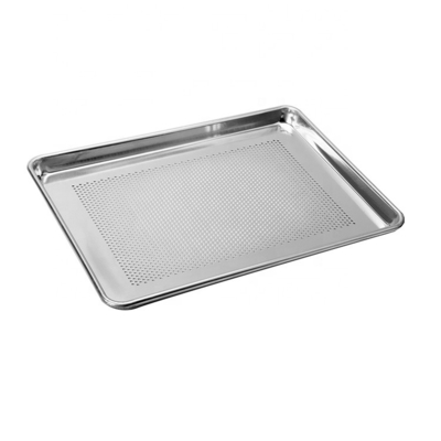 18'*13'*1'' 1.2mm Bagian bawah berlubang baking bread tray burger atau hamburger atau hot dog bun baking pan aluminium pan pan