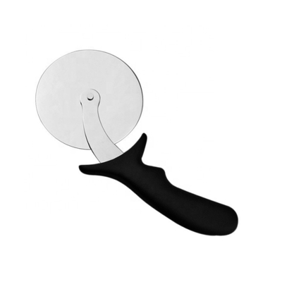 10cm stainless steel 430 Pizza Wheel Cutter Dengan Pp Handle Bulat Plastik Cutter Server