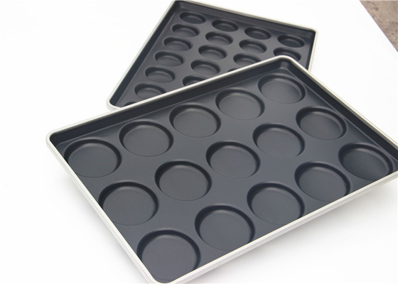 RK Bakeware China Foodservice NSF Baja Aluminasi 2,5 Inci Mini Burger Baking Tray