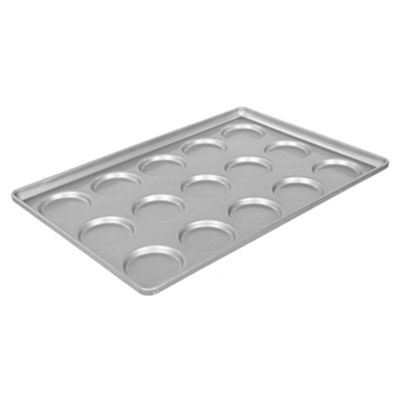 RK Bakeware China 3 Inch Glazed Aluminiumized Steel Hamburger Bun Pan Baking Tray