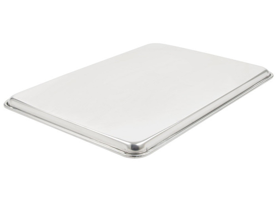 RK Bakeware China Foodservice NSF 1/2 Ukuran Aluminium Roti Baking Tray Bun / Aluminium Sheet Pan Wire In Rim 18 &quot;X 13&quot;