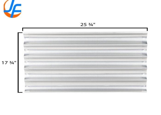 RK Bakeware China Foodservice NSF 16 Gague Aluminium Loaf Pans Uni Lock Aluminized Steel Baguette / French Bread Pan
