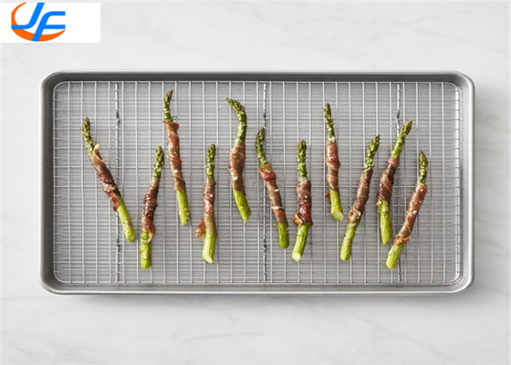 RK Bakeware China Aluminium Baking Tray Dengan Cooling Wire