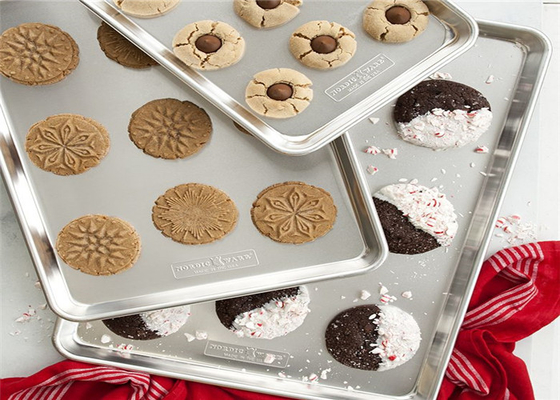 RK Bakeware China Kaca 18X26 Inci Ukuran Lengkap Aluminium Panggang Baking Tray