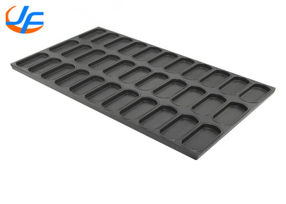 RK Bakeware China Foodservice Aluminium Oval Muffin Baking Pan Square Muffin Baking Tray