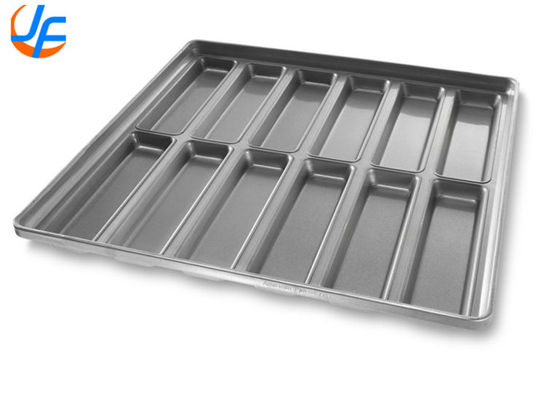 RK Bakeware China Foodservice 22100 Glazed New England Aluminized Steel Hot Dog Bun Pan Tray