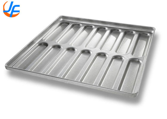 RK Bakeware China Foodservice 22100 Glazed New England Aluminized Steel Hot Dog Bun Pan Tray