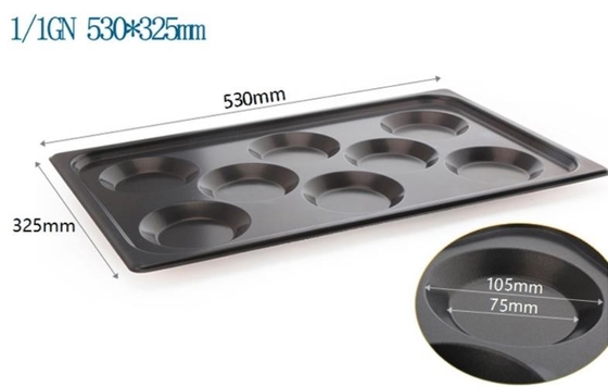 RK Bakeware China Rational Combi Oven Gunakan GN1/1 Aluminium Gastronorm Telur Baking Tray Pan Nonstick
