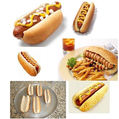 RK Bakeware China Foodservice NSF 4 Inch 4.5 Inch 6 Inch Hot Dog Bun Pan Hot Dog Bread Mold