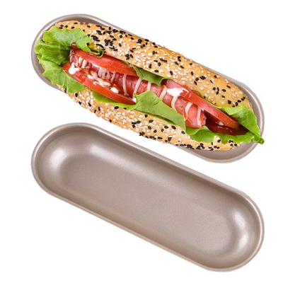 RK Bakeware China Foodservice NSF 4 Inch 4.5 Inch 6 Inch Hot Dog Bun Pan Hot Dog Bread Mold