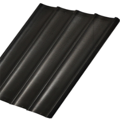 RK Bakeware China Foodservice NSF Aluminium 3 alur French Bread Baguette Baking Trays