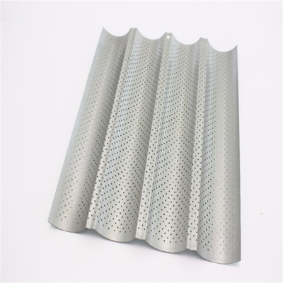 RK Bakeware China Foodservice NSF Perforated Aluminium Nonstick French Baguette Pan/Baguette Tray