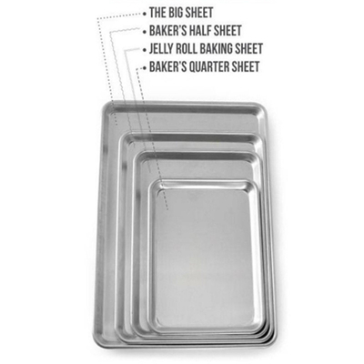 RK Bakeware China Foodservice NSF 18X26 Inch 600X400 Aluminium Sheet Bread Baking Pan