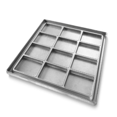 RK Bakeware China Foodservice NSF Glaze Nonstick persegi panjang persegi aluminium pizza baking pan