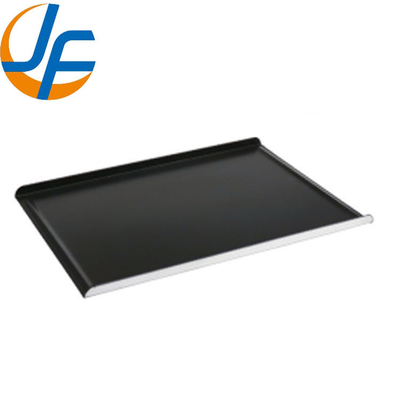 RK Bakeware China Foodservice NSF 4 Sisi dan 3 Sisi Aluminium Flat Plain Baking Tray Sheet Pan
