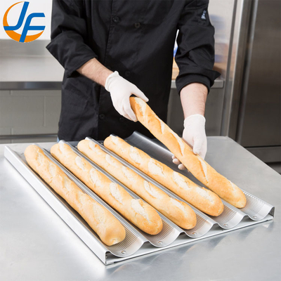 RK Bakeware China Foodservice NSF 10 Slot Glaze Aluminium Baguette Baking Tray