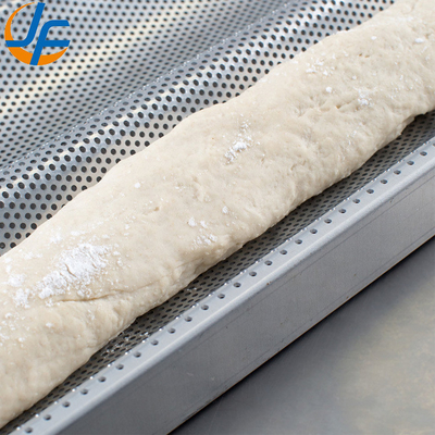 RK Bakeware China Foodservice NSF 10 Slot Glaze Aluminium Baguette Baking Tray