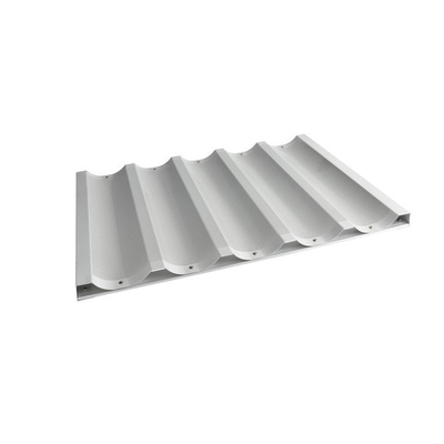 RK Bakeware China Foodservice NSF 5 Loaf Glazed Aluminium Baguette Baking Tray French Bread Pan