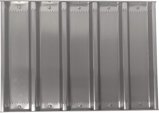 RK Bakeware China Foodservice NSF Komersial Bakeware 5 Count 3 Inch Sub Sandwich Roll Pan Baking Tray