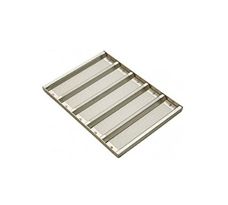 RK Bakeware China Foodservice NSF Komersial Bakeware 5 Count 3 Inch Sub Sandwich Roll Pan Baking Tray