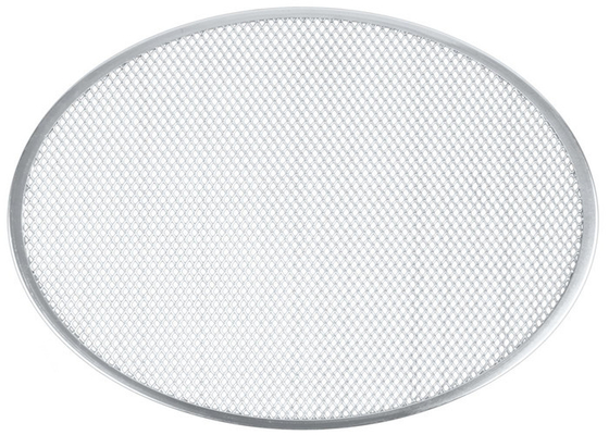 RK Bakeware China Foodservice NSF Baja tahan karat Grill Pan Pizza Screen / Aluminium Mesh Pizza Trays