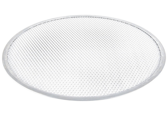 RK Bakeware China Foodservice NSF Baja tahan karat Grill Pan Pizza Screen / Aluminium Mesh Pizza Trays