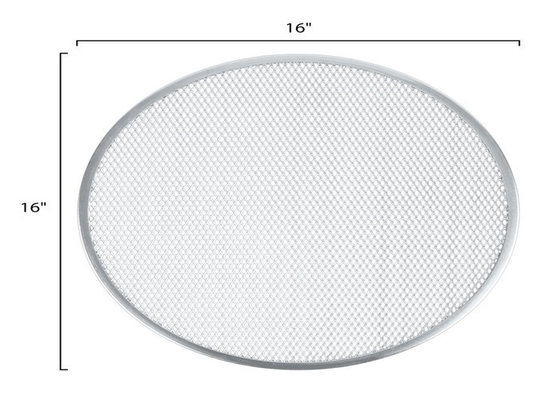 RK Bakeware China Foodservice NSF Baja tahan karat Grill Pan Pizza Screen / Aluminium Mesh Pizza Trays