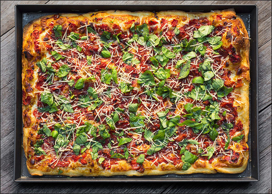 RK Bakeware China Foodservice Hard Anodized Aluminium Detroit Pizza Pans