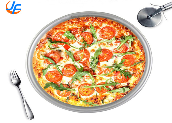 RK Bakeware China Foodservice NSF Bulat Aluminium Kue Pan Aluminium Pizza Pan Aluminium Pizza Tray