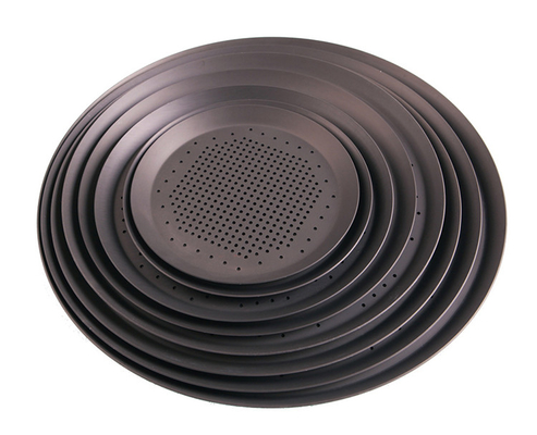 RK Bakeware China-Hard Anode Perforated Thin Crust Pizza Pan untuk Pizza Hut