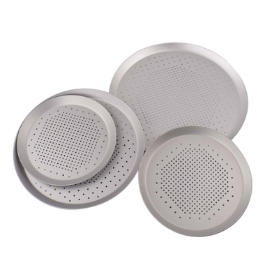 RK Bakeware China-Hard Anode Perforated Thin Crust Pizza Pan untuk Pizza Hut