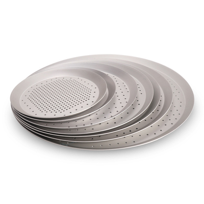 RK Bakeware China-Hard Anode Perforated Thin Crust Pizza Pan untuk Pizza Hut