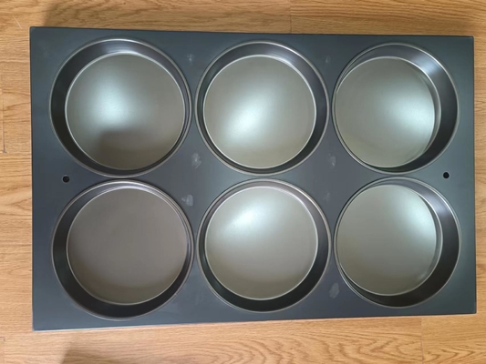 Industrial Aluminium Pizza Tray Foodservice Hard Anodized Coat