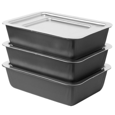 Rk Bakeware China-Derroit Style Aluminium Pizza Pans Hard Anodized Scratchproof