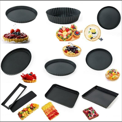 Rk Bakeware China-Hard Coat Fluted Round Aluminium Pizza Form Pan