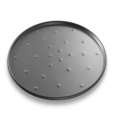 RK Bakeware China Foodservice NSF 13 Inch Hard Anodized Aluminium Round Thin Crust Pizza Pan